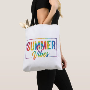 SOMMER Vibes Tie-Dye T-Shirt – Buntes Regenbogen