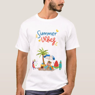Sommer-Vibes: Wassermelonen-Strandparty-Illustrati T-Shirt