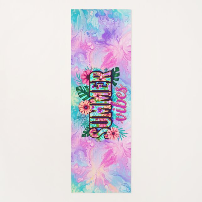 Sommer Vibes Yogamatte (Vorderseite)