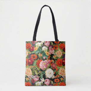 Sommer vintage garten glückliche blumen muster