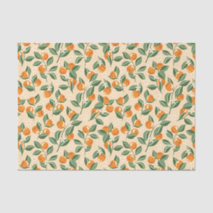 Sommer Vintage Orangen Boho Natur Frucht Seidenpapier