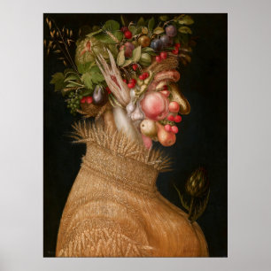 Sommer von Giuseppe Arcimboldo (1563) Poster