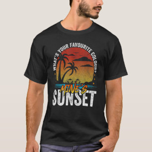 Sommer Was ist Ihre Lieblingsfarbe Mines Sunset Su T-Shirt