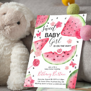 Sommer-Wassermelone 'Ein süßes Baby' Mädchen-Baby- Einladung