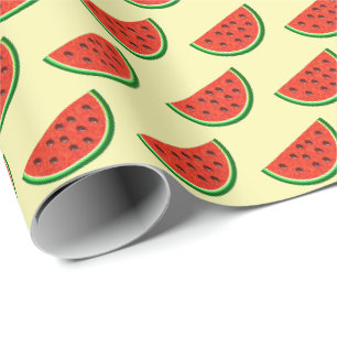 Sommer Wassermelone Gelb Geschenkpapier