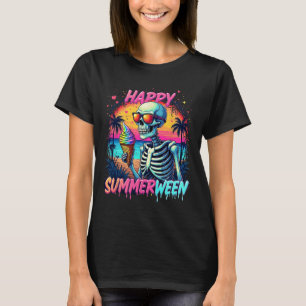 Sommer Wassermelone Jack-o-lantern Frohes Summerwe T-Shirt