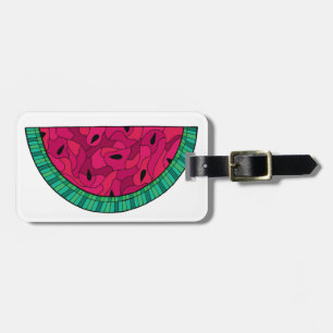 Sommer-Wassermelone-Mosaik Gepäckanhänger