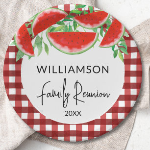Sommer-Wassermelonen-Familientreffen Pappteller