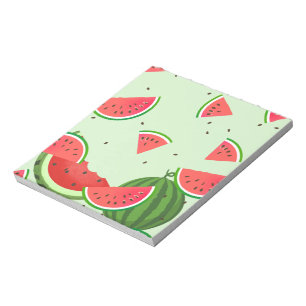 Sommer-Wassermelonen-Muster-Notizblock Notizblock