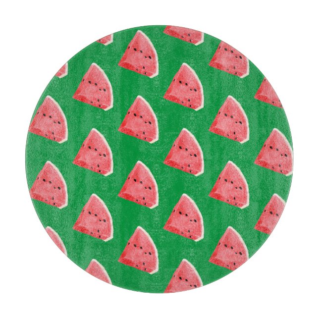 Sommer-Wassermelonen-Scheiben-Muster  Schneidebrett (Vorderseite)