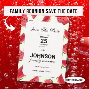 Sommer-Wassermelonen-Themen-Familientreffen Save The Date