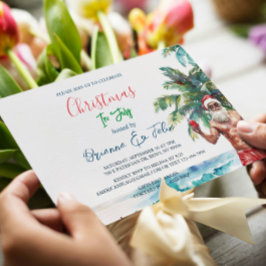 Sommer Weihnachten I im Juli Einladung