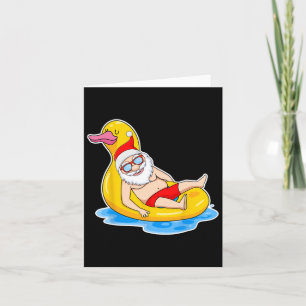 Sommer Weihnachten im Juli tropischen Santa On Poo Karte