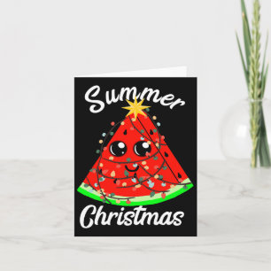 Sommer Weihnachten im Juli Wassermelone Karte
