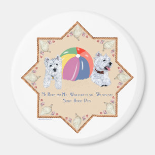 Sommer Westies Sandy Magnet