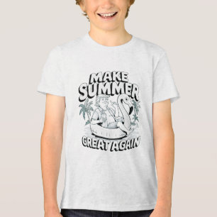 Sommer wieder großartig machen Trump Flamingo Floa Tri-Blend Shirt
