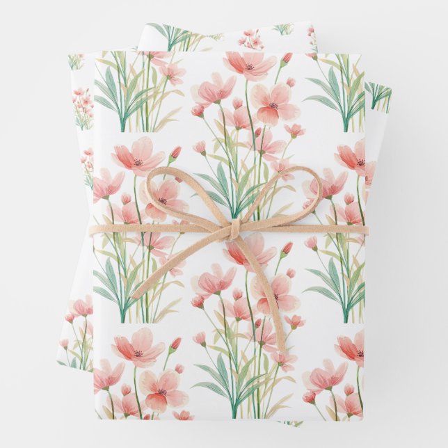 Sommer-Wildblumen-Geschenkpapier Geschenkpapier Set (Beispiel)