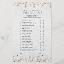 Sommer Wildblumen sagte er, sie sagte Duschspiel