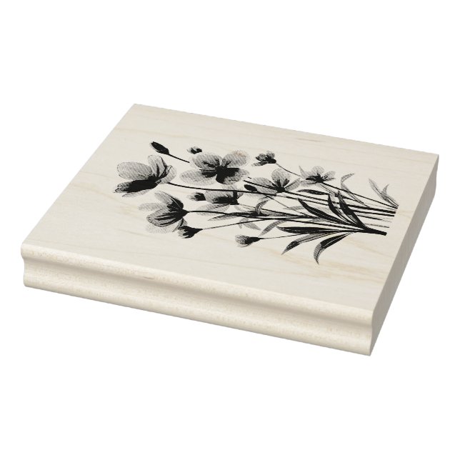 Sommer-Wildblumen-Stempel Gummistempel (Stempel)