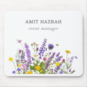 Sommer-Wildblumenfeld-Natur-Mauspad Mousepad