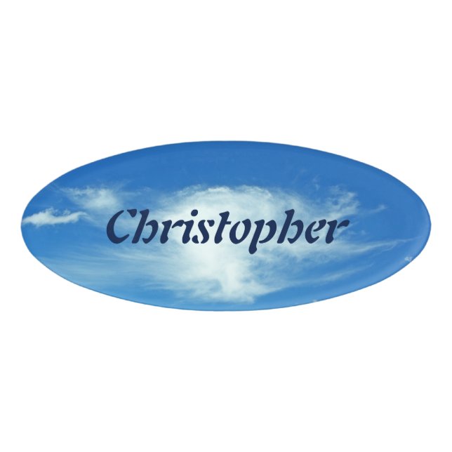 Sommer-Wolken Namenschild (Vorderseite)