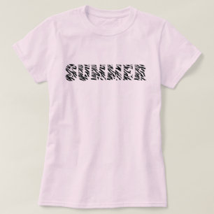 Sommer-Zebra-Druck T-Shirt