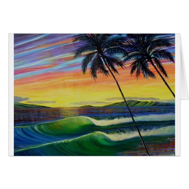 Sommer-Zeit-Sonnenuntergangwesten-mau (Vorderseite (Horizontal))