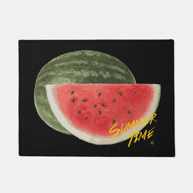 Sommer Zeit Wassermelone Fußmatte (Vorderseite)