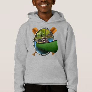 Sommer-Zelt-Camping Lustiger Waschbär-Kanuo-Dieb  Hoodie