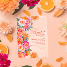 Sommer-Zitrus- und Blumige Orange Brautparty