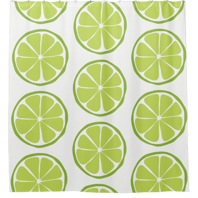 Sommer-Zitrusfrucht-Limoner Duschvorhang (Vorderseite)