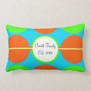 Sommer-Zitrusfrucht-Limoner grüner orange Lendenkissen