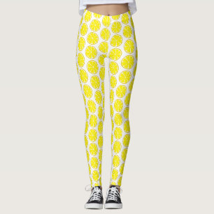 Sommer-Zitrusfrucht Lmeon Gamaschen - Leggings