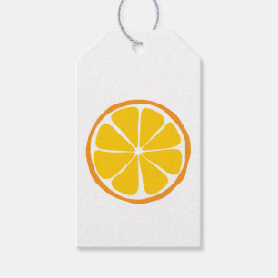 Sommer-Zitrusfrucht-orange Geschenk-Umbauten Geschenkanhänger