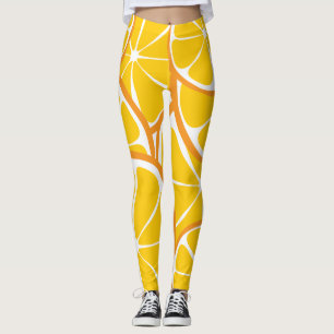 Sommer-Zitrusfrucht-orange Leggings - mutiger
