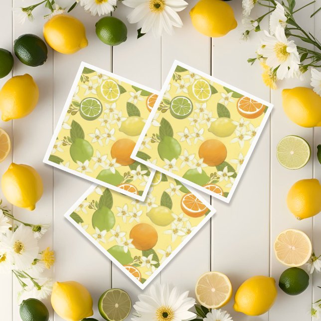 Sommer-Zitrusfrucht-Papier-Servietten Serviette (Summer Paper Party Napkins)