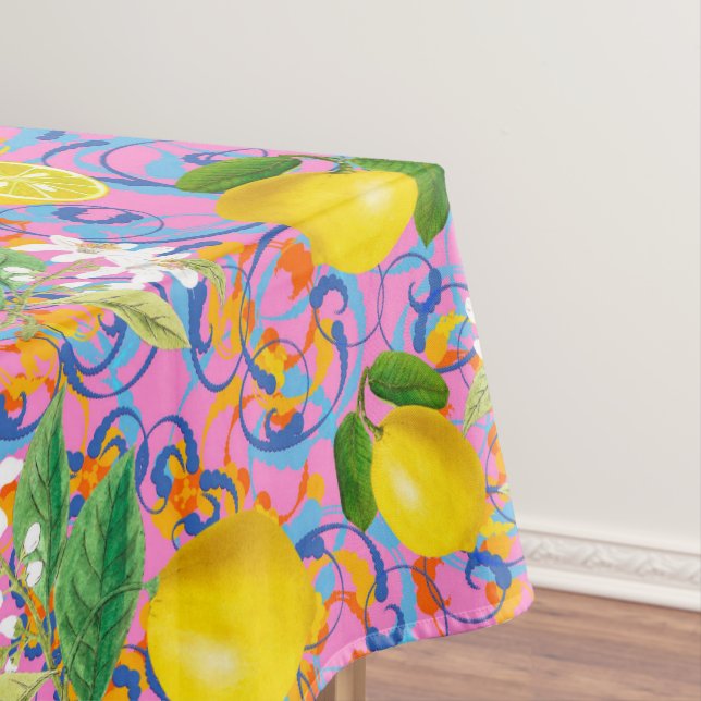 Sommer, Zitrusfrüchte, Bohus, Böhmen, blühendes Mi Tischdecke (Beispiel)