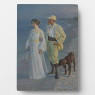 Sommerabend am Strand von Skagen Fotoplatte