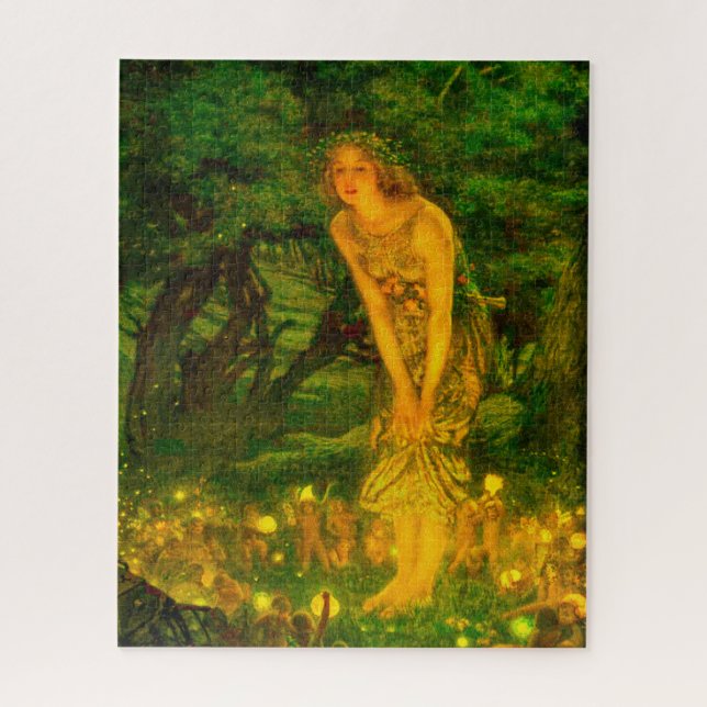 Sommerabend - Die magische Welt der Elfen Puzzle (Vertikal)