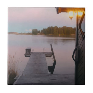 Sommerabend im schwedischen Archipel Fliese