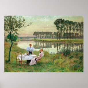 Sommerabend von Emile Claus Poster