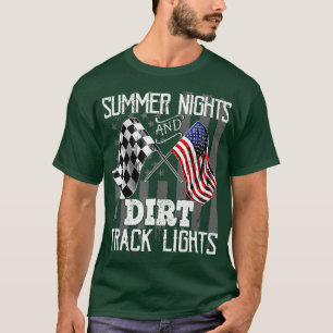 Sommerabende dunkle Track Lights Racing Motocross T-Shirt