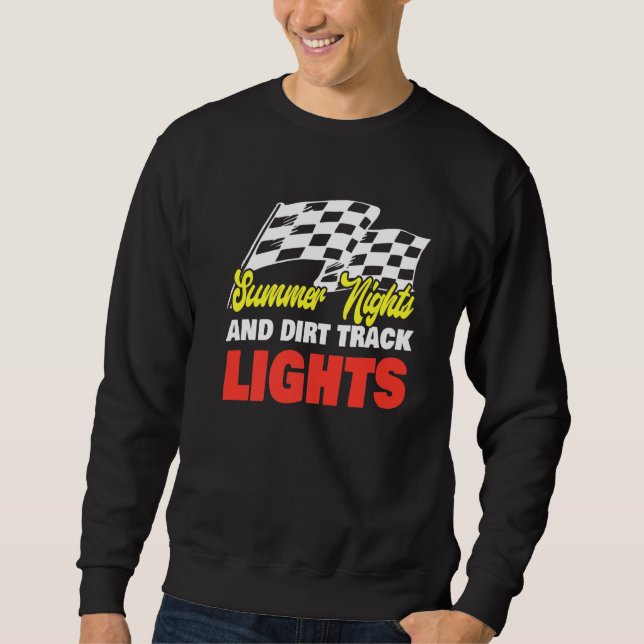Sommerabende und stürmische Lichter Track Racing Sweatshirt (Vorderseite)