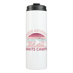 Sommerabenteuer erwartet Camper-Adventure-Camper Thermosbecher