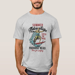 Sommerabenteuer fangen die Welle T-Shirt