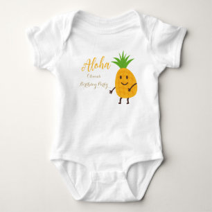 Sommerananas Tropical Aloha Geburtstagsparty Baby Strampler