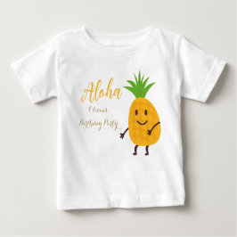 Sommerananas Tropical Aloha Geburtstagsparty Baby T-shirt