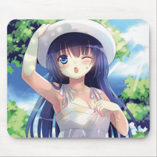 Sommeranime-Mädchen Mousepad