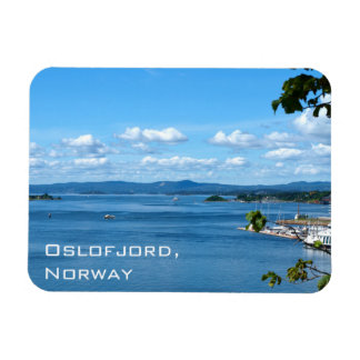 Sommeransicht von Oslofjord aus Oslo, Norwegen Magnet