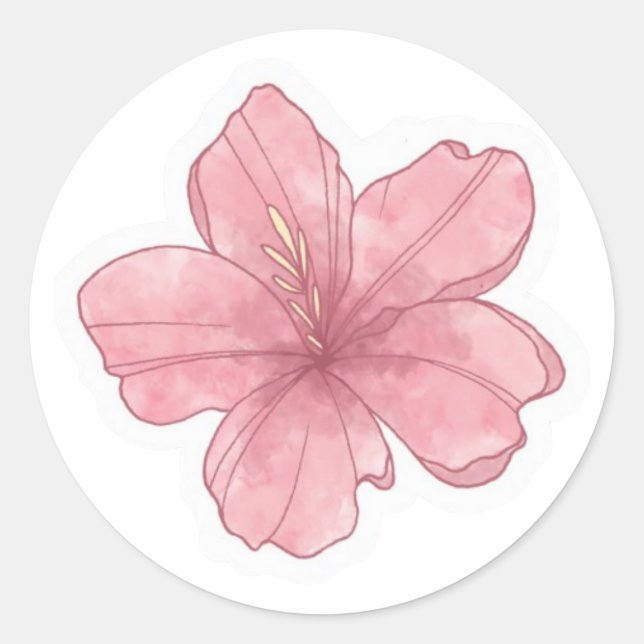 Sommerästhetik Runder Aufkleber (Vorderseite)